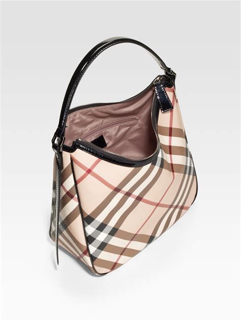 burberry hobo tasche canvas|Burberry hobo bag saks.